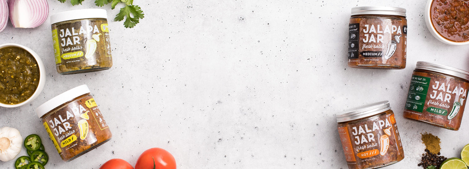 Salsa, Refreshed. Jalapa Jar small-batch salsa & hot sauce from Brooklyn, NY.